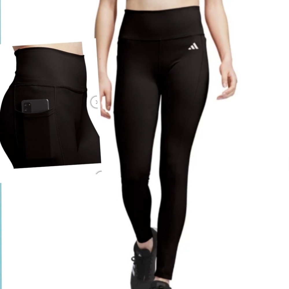 Adidas Compression Tights With Side Slip Pocket